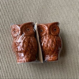NWT Ceramic Owl Salt and Pepper Shakers